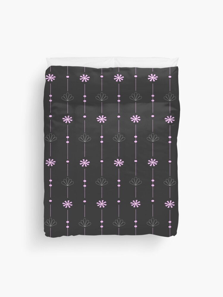 Thumbnail 1 of 2, Duvet Cover, Minimalistic Floral Pattern MCM designed and sold by CarlaBaremb.
