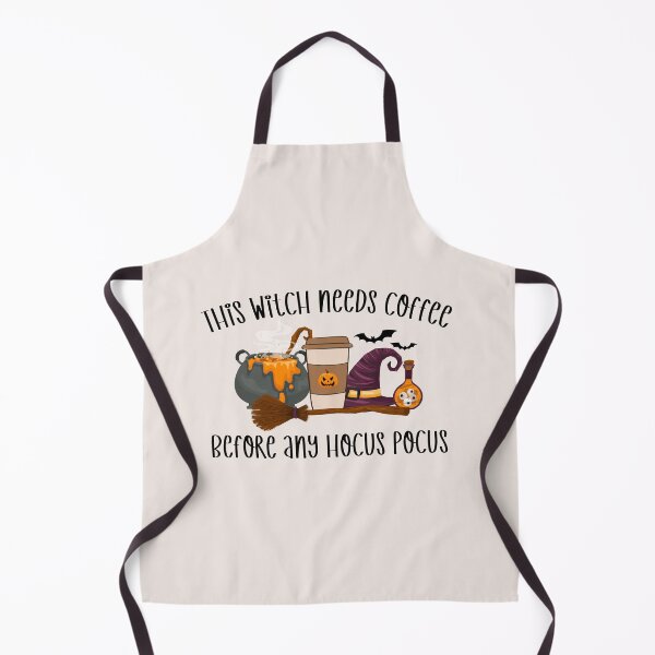 Item preview, This Witch Needs Coffee Before Any Hocus Pocus Funny Halloween Quote designed and sold by faithinkindness.