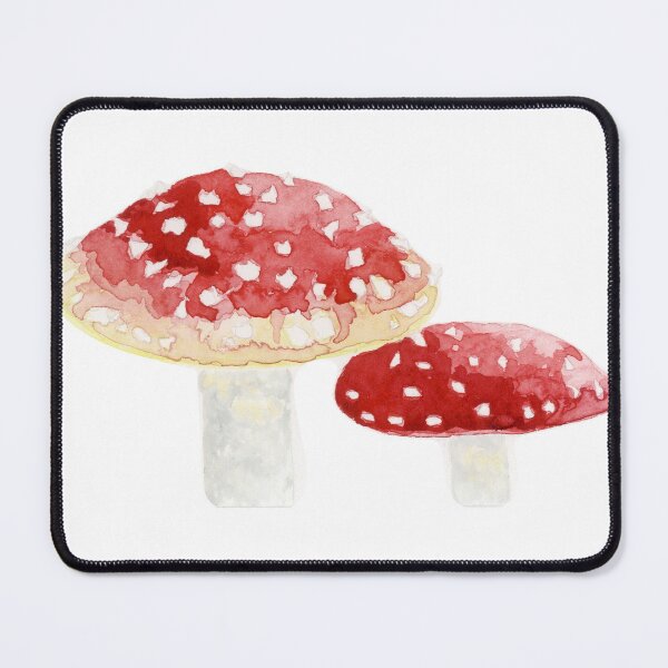 Watercolour Toadstools Mouse Pad