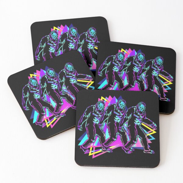 Item preview, Vaporwave Aesthetic Big Foot, 3 bigfoots designed and sold by funnytshirtemp.