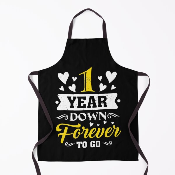 Item preview, 1 Year Down Forever to Go 1st Wedding Anniversary Couples designed and sold by AlbaATN.
