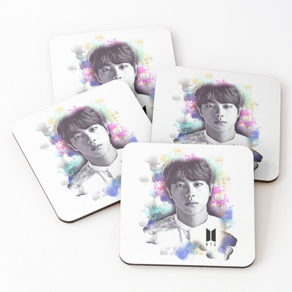 Item preview, BTS Jin colorful art designed and sold by Lajibolalaa.