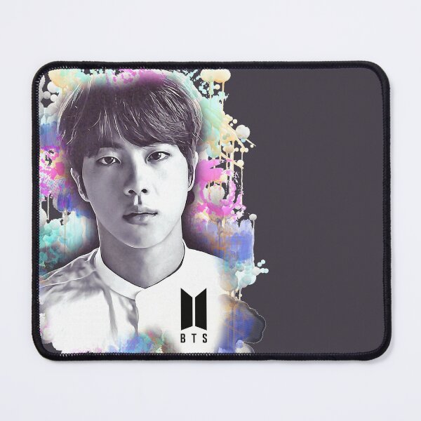 Item preview, BTS Jin colorful art designed and sold by Lajibolalaa.