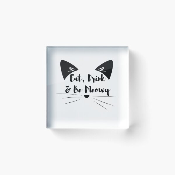 Item preview, Eat drink and be meowy Funny Cat Christmas  designed and sold by felric.