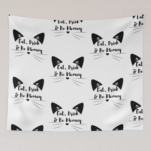Item preview, Eat drink and be meowy Funny Cat Christmas  designed and sold by felric.