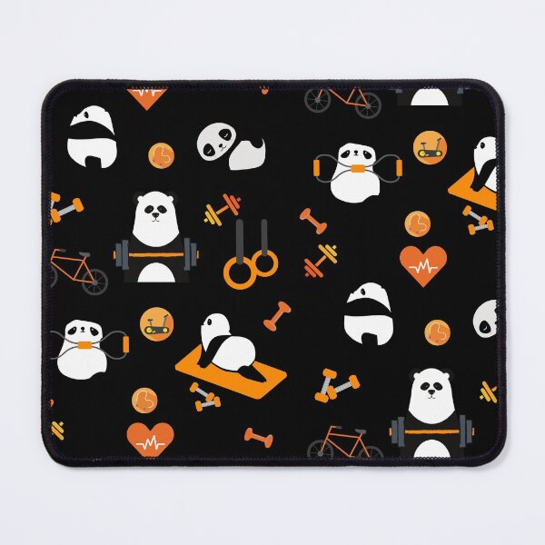 Item preview, panda working out designed and sold by RheaRealm.