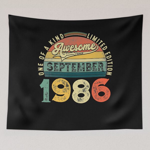 Item preview, 35th Birthday Decoration September 1986 Men Women 35 Yrs Old designed and sold by AlbaATN.