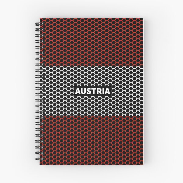 Item preview, Austrian Flag With Honeycomb Design designed and sold by RaybenMedia.