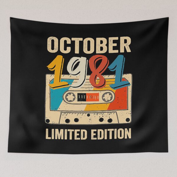 Item preview, 40th Birthday Gifts Vintage October 1981 Limited Edition designed and sold by AlbaATN.