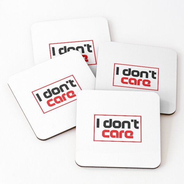 Item preview, I don't care, typography design designed and sold by Slavic1991.