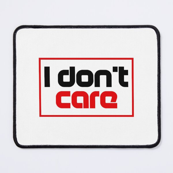 Item preview, I don't care, typography design designed and sold by Slavic1991.