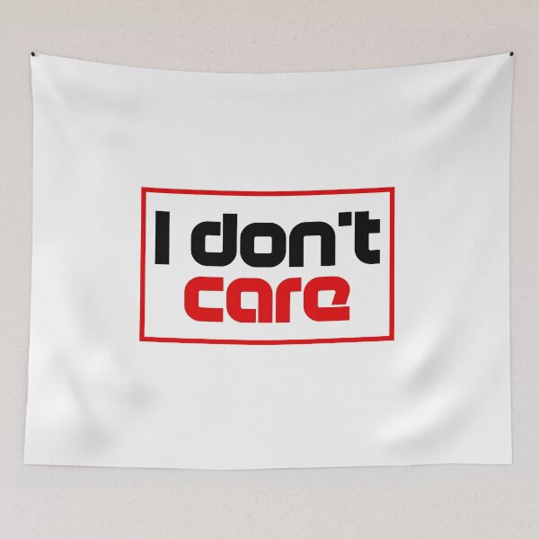 Item preview, I don't care, typography design designed and sold by Slavic1991.