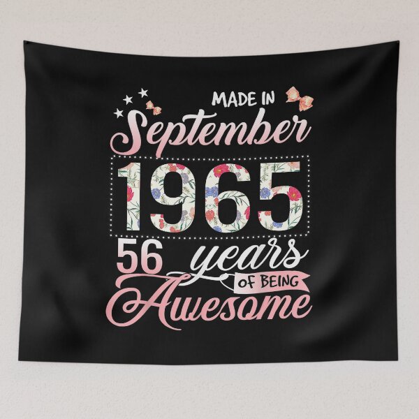 Item preview, 56th Birthday Floral For Womens Born In September 1965 designed and sold by AlbaATN.