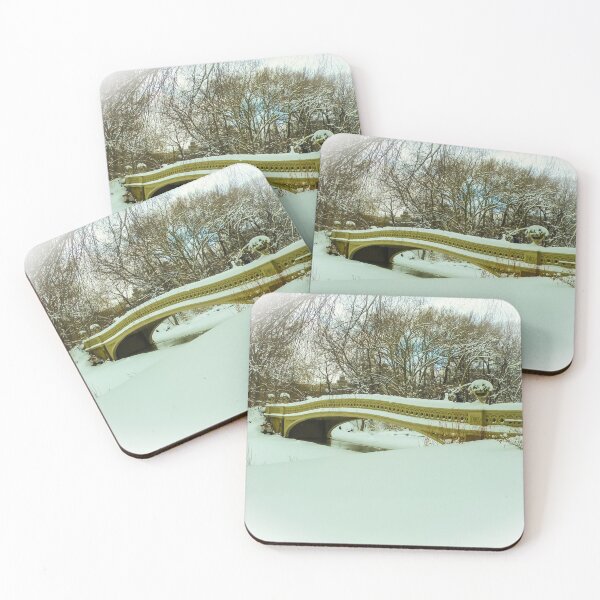 Item preview, Snow Covered Bow Bridge Photography Central Park designed and sold by lesrubadesigns.