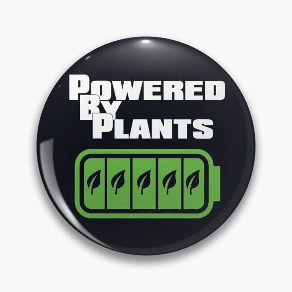 Item preview, Powered by Plants Funny Vegan Design designed and sold by TrndSttr.