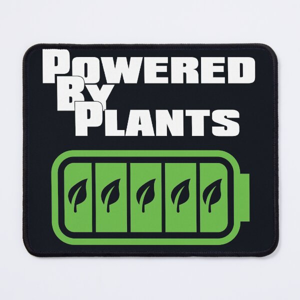 Item preview, Powered by Plants Funny Vegan Design designed and sold by TrndSttr.