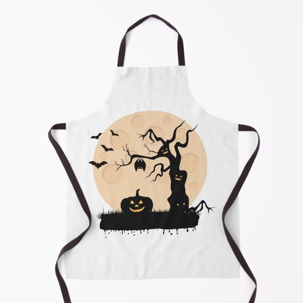 Item preview, Happy Halloween Haunted Tree Scary Pumpkin And Scary Bat designed and sold by EyanShop.