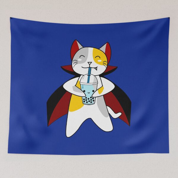 Item preview, Cat Drinking Boba designed and sold by DAFIN.