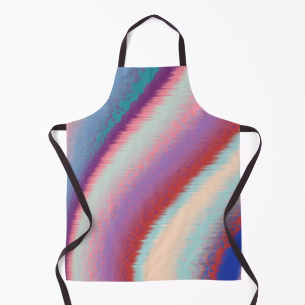 Artikelvorschau, Glitchy moderne Pastell wellige Regenbogenstreifen 1 - lila, rosa, grün, blau entworfen und verkauft von misentangled.