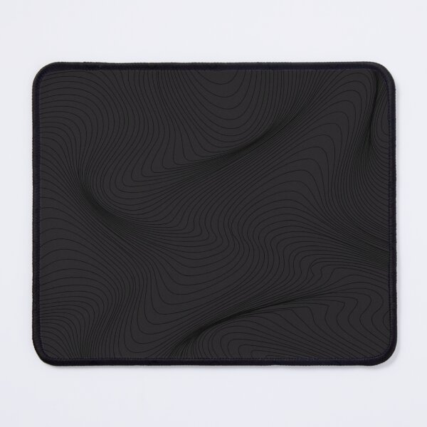 Aperçu de l'œuvre Abstrait Noir Vague Lignes Motif Sombre créée et vendue par S Cube Design.