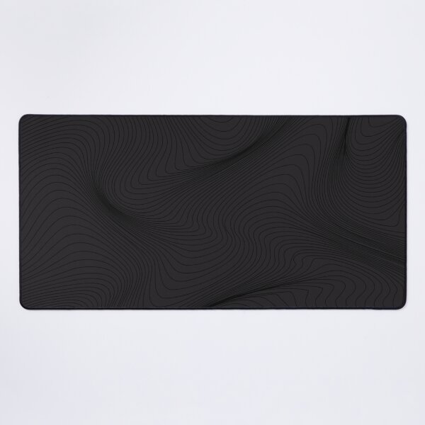 Aperçu de l'œuvre Abstrait Noir Vague Lignes Motif Sombre créée et vendue par S Cube Design.