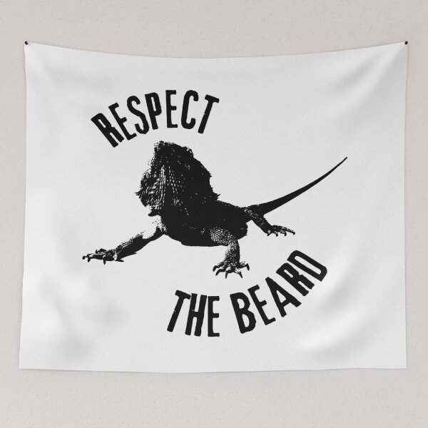 Item preview, Respect The Beard - Bearded Dragon - Cool Reptile Pet designed and sold by DesignByLeo.