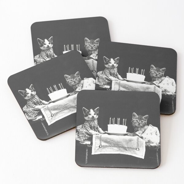 Item preview, Birthday Kittens - Vintage Photography designed and sold by seasonings.