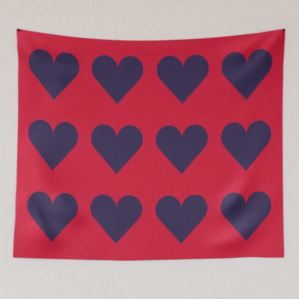 Artikelvorschau, Große MARINEBLAU und ROTE LIEBE HERZEN entworfen und verkauft von RachelMacht.