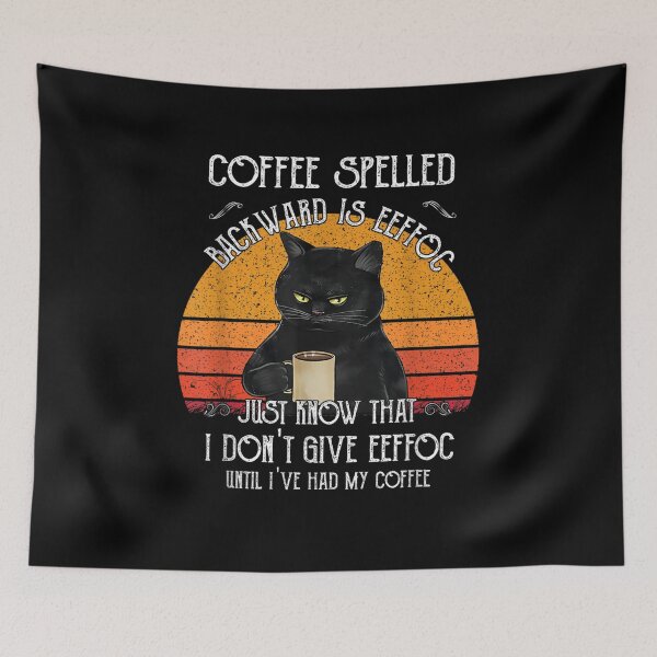 Item preview,  Black Coffee Spelled Backwards Eeffoc designed and sold by rubysheila.