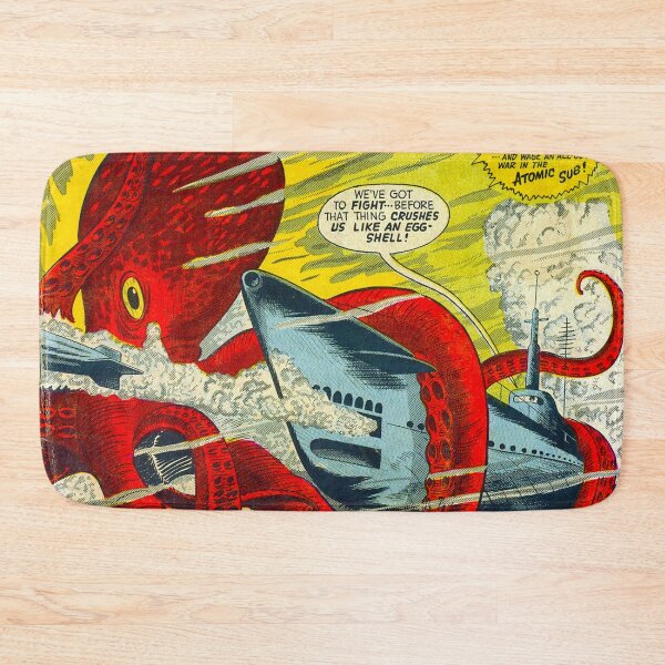 Item preview, Atomic Sub vintage comic book, Octopus, Submarine, Torpedo, Missile, Ocean, Underwater Creature designed and sold by Nostrathomas66.