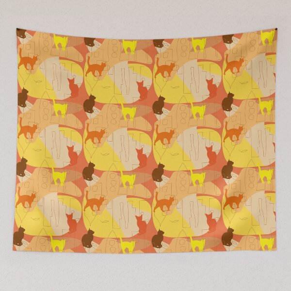 Item preview, orange cats, autumn kittens, ginger pattern designed and sold by Natairbrush.