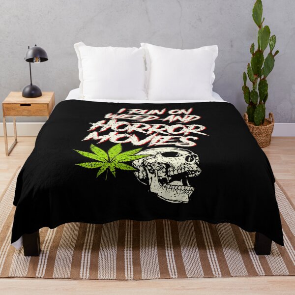 Item preview, I Run Weed Horror Movies Skull designed and sold by shopJuuuoma.
