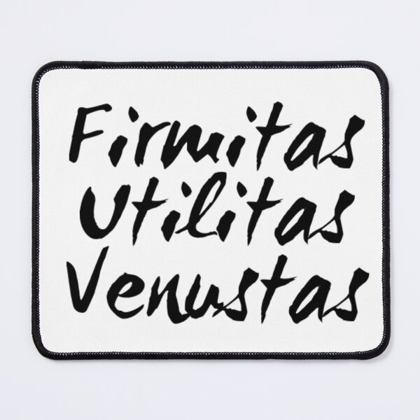 Item preview, Firmitas, Utilitas, Venustas Vitruvius - Architecture designed and sold by SLGA-Designs.