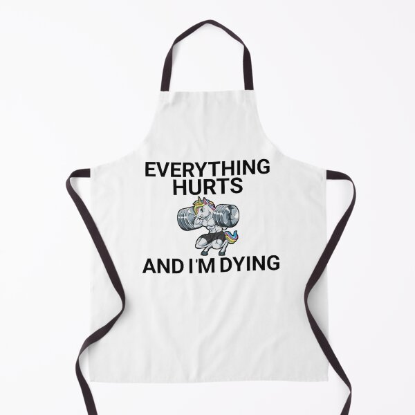Item preview, Everything Hurts | funny design | text design designed and sold by Mr Wolf.
