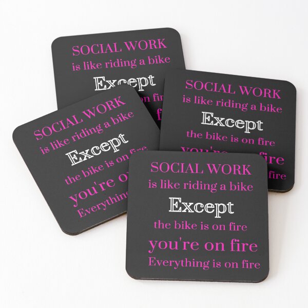 Item preview, SARCASTIC SOCIAL WORKERS PHRASE BLACK AND PINK designed and sold by DoloresAlaire.