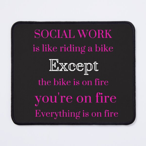 Item preview, SARCASTIC SOCIAL WORKERS PHRASE BLACK AND PINK designed and sold by DoloresAlaire.