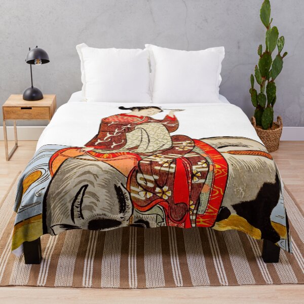 Item preview, Courtesan Riding an Ox designed and sold by brushandframes.