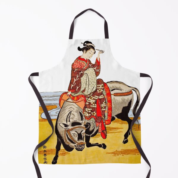 Item preview, Courtesan Riding an Ox designed and sold by brushandframes.