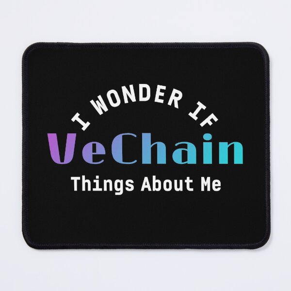 Item preview, I Wonder If VeChain Thinks About Me Gift For Men, Women and VeChain Crypto HODL designed and sold by Unicorny-Design.