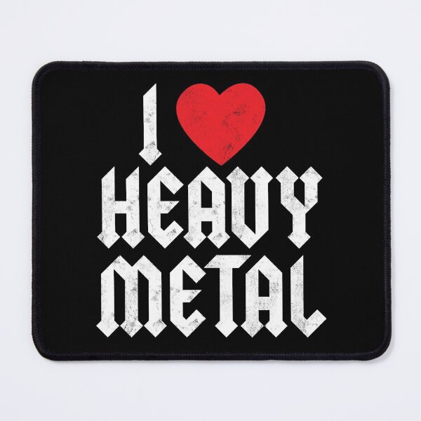 Item preview, I love Heavy Metal Distressed designed and sold by playloud.