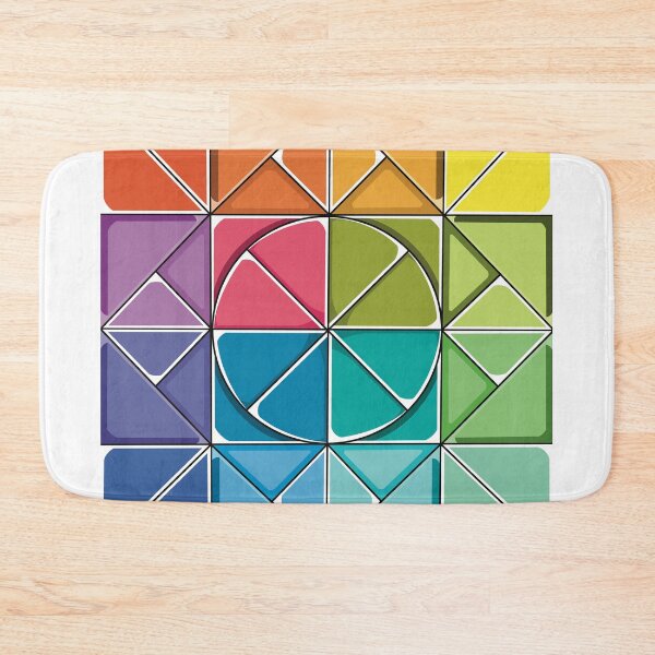 Item preview, play colors stylized circle squares designed and sold by chineiyuu.