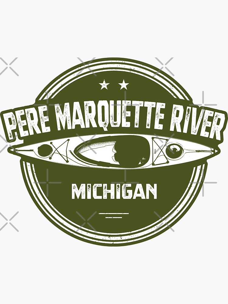 "Pere Marquette River Michigan Kayaking" Sticker for Sale by esskay