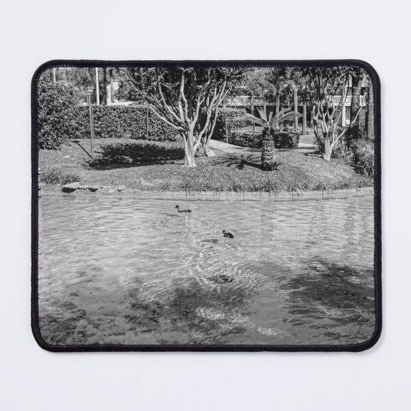 Item preview, Water pond with ducks black and white designed and sold by FindYouByZ.