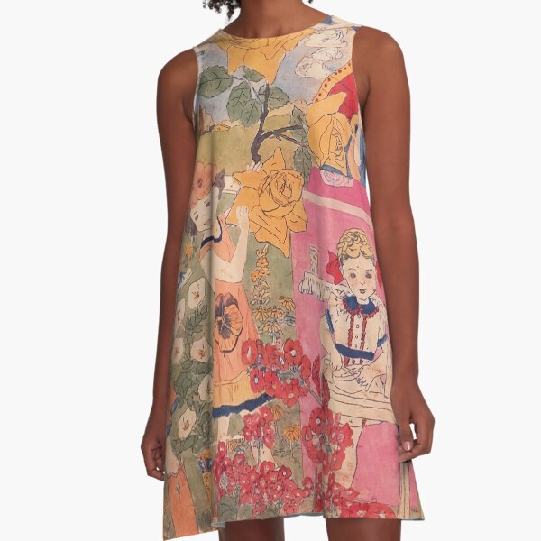 Henry Darger art A-Line Dress