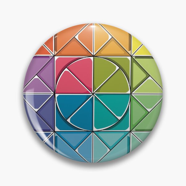 Item preview, play colors stylized circle squares designed and sold by chineiyuu.