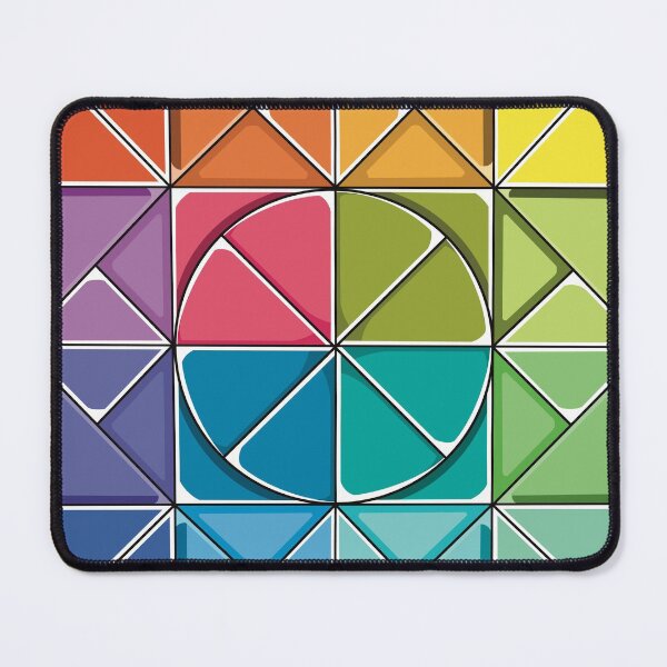 Item preview, play colors stylized circle squares designed and sold by chineiyuu.