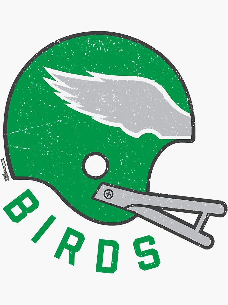 Philadelphia Eagles White Retro Logo Available Multiple Sizes Sticker Decal