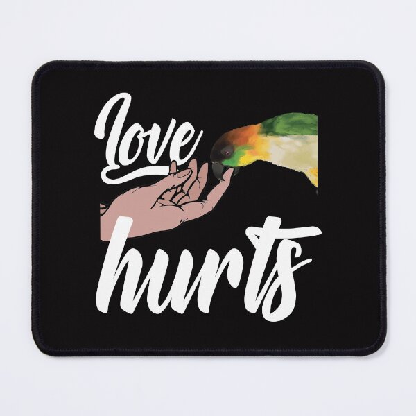 Item preview, Funny Caique Owner Design – Love Hurts Bird Owner designed and sold by TrndSttr.