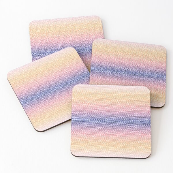 Item preview, Fancy Blues-Pinks-Oranges Dices & Triangles Harmony  designed and sold by MC Art Studio.