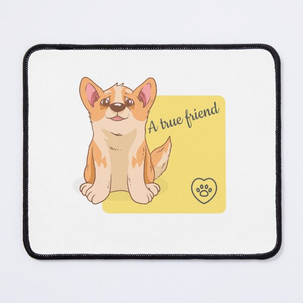Item preview, A true friend - welsh corgi designed and sold by Hallaballoo.